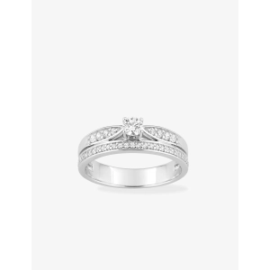 Anillo circonita  Plata 925 rh Lua Blanca 450517.9.12 -  Talla 12