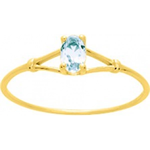 Anillo con topacio Azul  9Kt Oro Amarillo 216465.B9.14 Talla 14