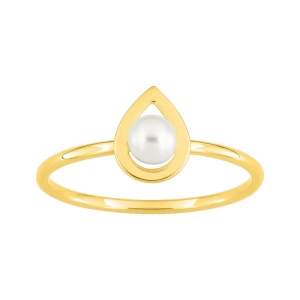 Anillo perla cultivada en agua dulce 4mm oro amarillo 9kt Lua Blanca 210832.X9.12 -  Talla 12