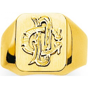 Anillo Sello 2L212 oro amarillo 9kt Lua Blanca 793479.24 -  Talla 24