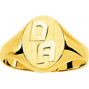 Anillo Sello 2x200 18Kt Oro Amarillo 4346R.14 Talla 14