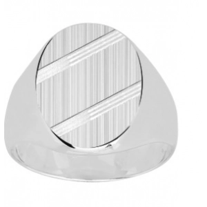 Anillo Sello Plata 925 Lua Blanca 350922.24 -  Talla 24