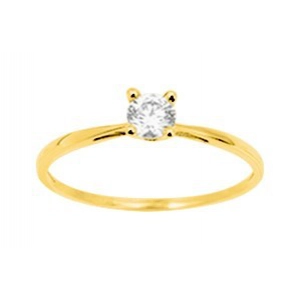 Anillo solitario con circonita cúbica 9Kt Oro Amarillo 216416.H9.10 Talla 10