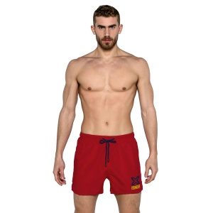 Bañador Corto con forro interior de rejilla Munich MUHARBOURRED01 hombre Talla: L Color: Rojo