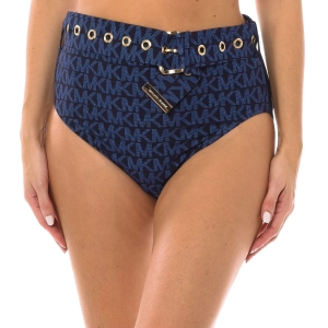 Braguita de bikini de cintura alta Michael Kors MM2N025 mujer Talla: M Color: Azul 