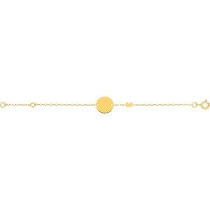 Pulsera  18Kt Oro Amarillo Lua Blanca  5.0563.89.14 Talla 14