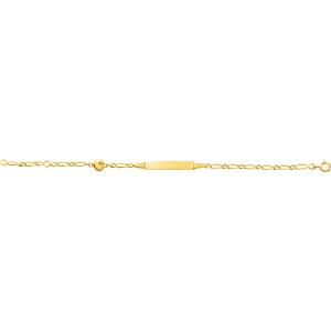 Pulsera bebé chapado en oro 227420.89.15 Talla 15 Lua blanca