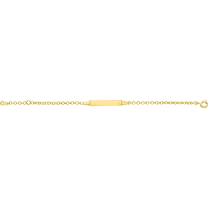 Pulsera bebé chapado en oro 227448.89.15 Talla 15 Lua blanca