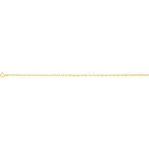 Pulsera cadena grano de café 18Kt Oro Amarillo Lua Blanca  652.6.18 Talla 18