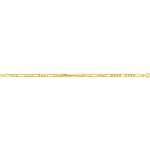 Pulsera chapado en oro 227491.89.18 Talla 18 Lua blanca