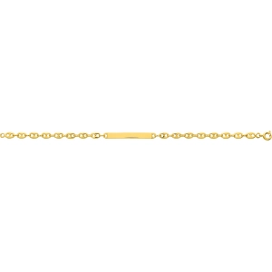 Pulsera chapado en oro 227444.89.18 Talla 18 Lua blanca