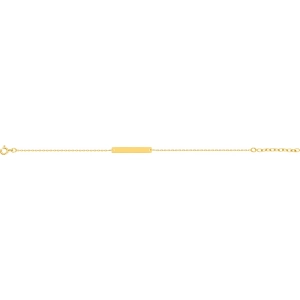 Pulsera chapado en oro 256773 Lua blanca