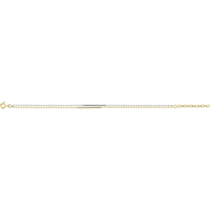 Pulsera chapado en oro Lua Blanca 256828.0