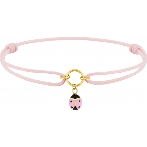 Pulsera con 9Kt Oro Amarillo Lua Blanca 510591.89.0