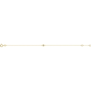 Pulsera con circonita cúbica 9Kt Oro Amarillo Lua Blanca 510420.H9.0 - 