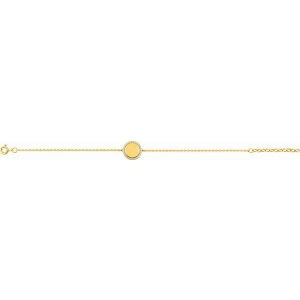 Pulsera con circonita cúbica chapado en oro Lua Blanca 256912.9.0