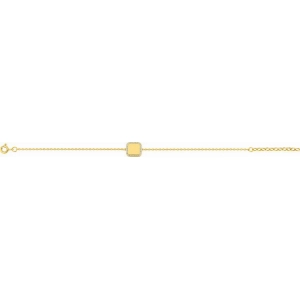 Pulsera con circonita cúbica chapado en oro Lua Blanca 256913.9.0