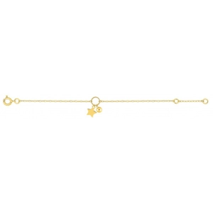 Pulsera con lacado o esmalte 18Kt Oro Amarillo Lua Blanca 5.0589.89.14 -  Talla 14