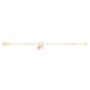 Pulsera lacado 18Kt Oro Amarillo Lua Blanca 5.0585.89.14 -  Talla 14