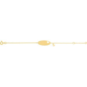 Pulsera niño 9Kt Oro Amarillo 0HU70HIL0.14 Talla 14 Lua blanca