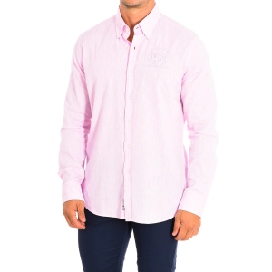 Camisa de Manga Larga La Martina TMC004-TL072 hombre Talla: XXL Color: Rosa