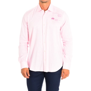 Camisa de Manga Larga La Martina TMC602-OX083 hombre Talla: L Color: Rosa