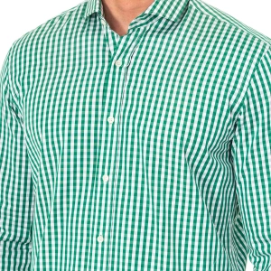 Camisa Manga Larga con cuello de solapa La Martina HMCJ06 hombre Talla: L Color: Verde