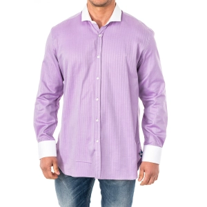 Camisa Manga Larga con cuello de solapa La Martina KMCJ02 hombre Talla: S Color: Violeta