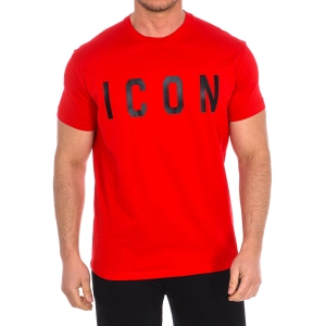 Camiseta manga corta Dsquared2 S74GD0601-S22427 hombre Talla: S Color: Rojo 