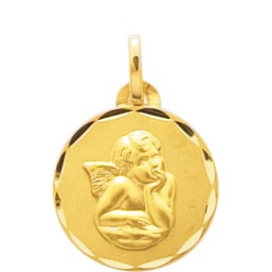 Colgante angel chapado en oro 259545 Lua blanca