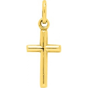 Colgante Cruz 18Kt Oro Amarillo 3922 Lua blanca