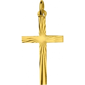 Colgante Cruz 18Kt Oro Amarillo 86400 Lua blanca