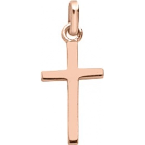 Colgante Cruz 18Kt Oro Rosa Q44V Lua blanca