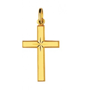 Colgante Cruz chapado en oro 259551 Lua blanca