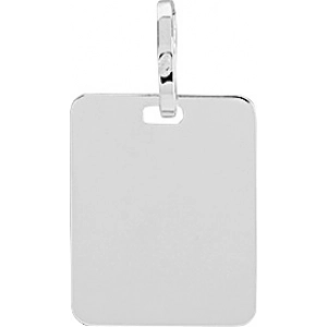 Colgante Placa 18Kt Oro Blanco 3094L Lua blanca