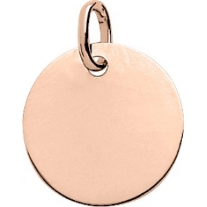 Colgante placa 18Kt Oro Rosa W8.7W Lua blanca