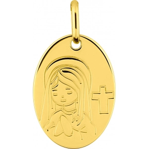 Colgante Virgen chapado en oro Lua Blanca 259708.0