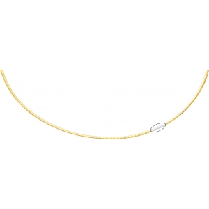 Collar cadena Avvolto reversible 18Kt bicolor 3497.9.42 Talla 42 Lua blanca