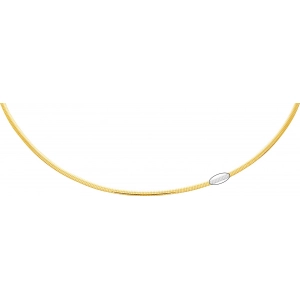 Collar cadena Avvolto reversible 18Kt bicolor 3497.0.42 Talla 42 Lua blanca