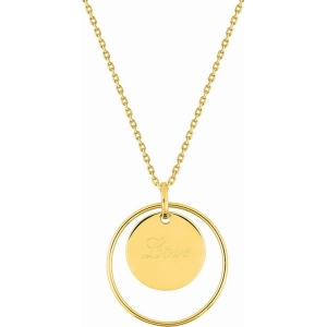 Collar chapado en oro Lua Blanca 255096.0