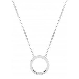 Collar circonita  Plata 925 rh Lua Blanca 455943.9.0