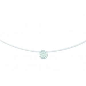 Collar con diamante 0.03ct 9Kt Oro Blanco 61CA84NJ3 Lua blanca