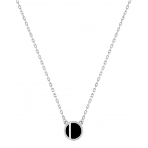 Collar lacado negro Plata 925 rh Lua Blanca 455060.0