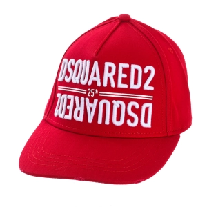 Gorra con tira ajustable Dsquared2 BMC0340-05C00001 hombre Color: Rojo