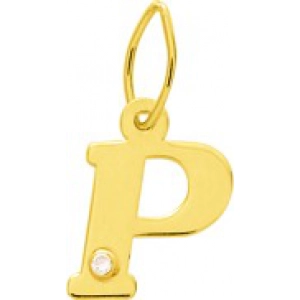 Letra Colgante P con diamante 0.01ct 18Kt Oro Amarillo 3184.8W