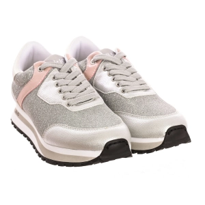 LIU JO WONDER 501 - Sneaker purpurina mujer Talla: 36 Color: Plateado 