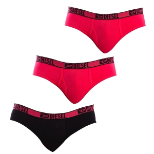 Pack-3 Braguitas Cotton Stretch Diesel A04030-0LIAE mujer Talla: M Color: Rosa 