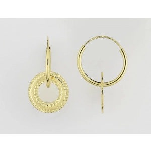 Pendientes creole oro amarillo 18Kt Lua Blanca 3.0626.89.0