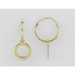 Pendientes creole oro amarillo 18kt Lua Blanca 3.0632.89.0