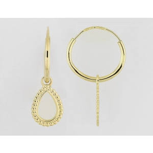 Pendientes creole oro amarillo 9kt Lua Blanca 310630.89.0